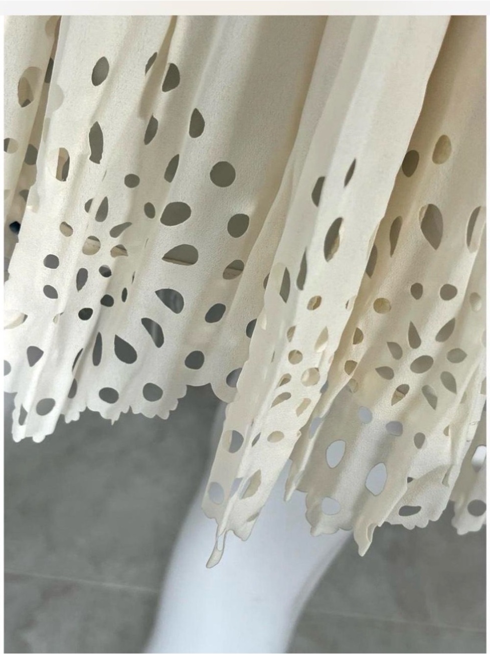 LENA  ribbed/pleated detailing mini dress size S L - Picture 6 of 7